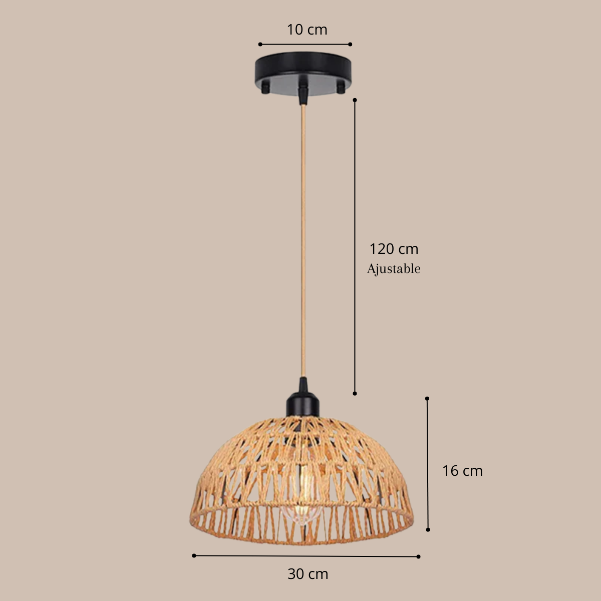 Luminaire plafonnier bambou - Aurea