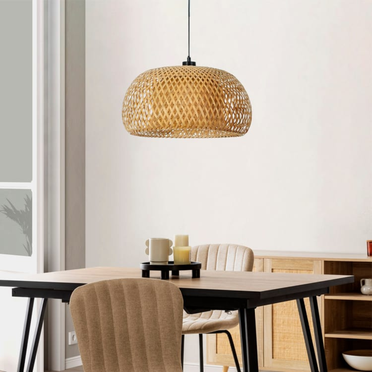 Luminaire plafonnier rotin - Radiant