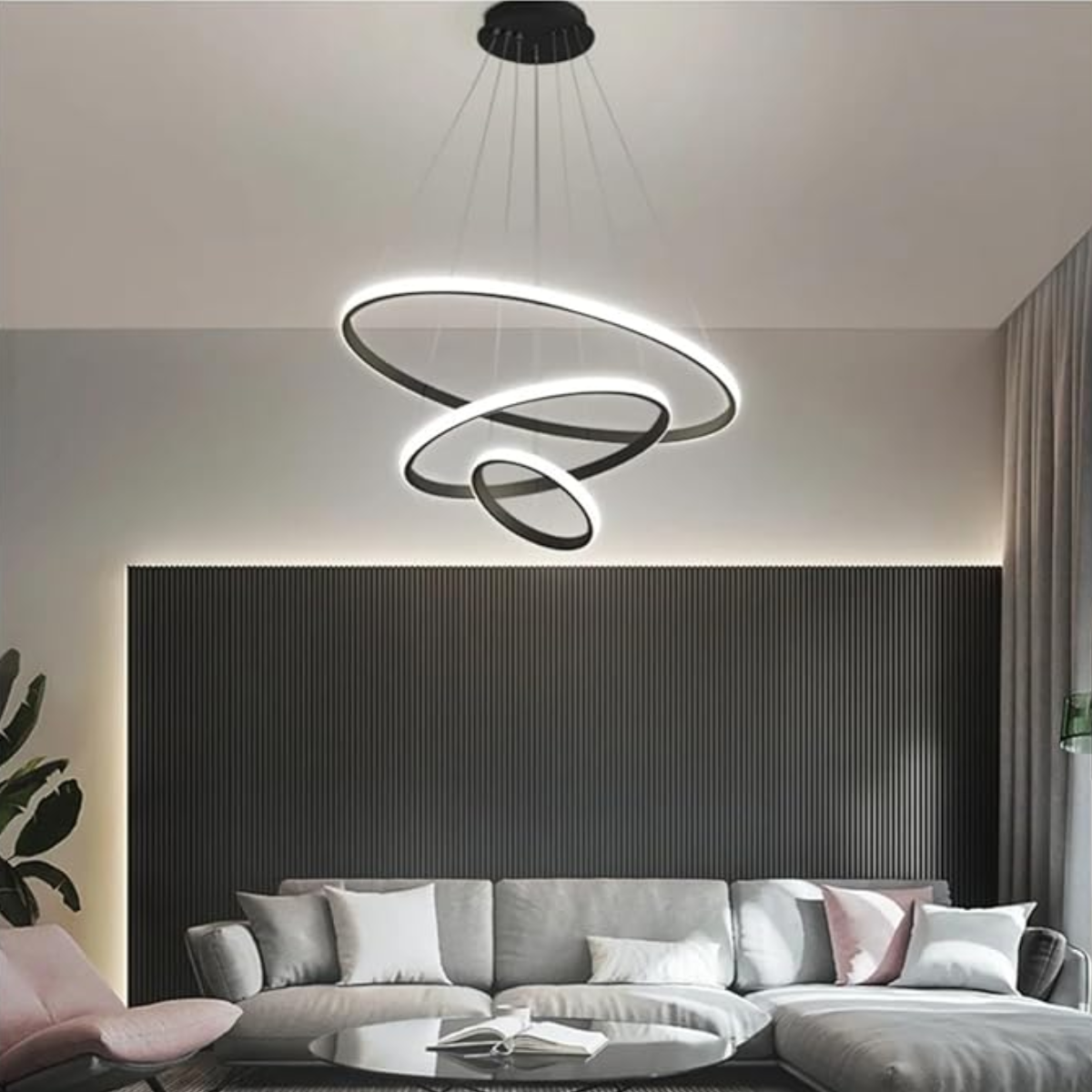 Lustre 3 cercles - Celestial