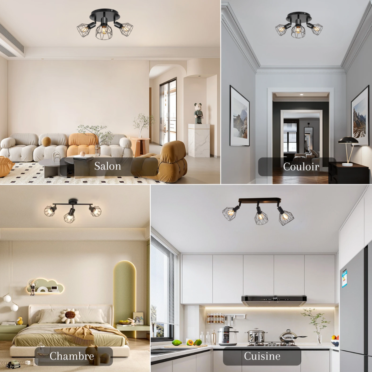 Plafonnier 3 spots - Apexia