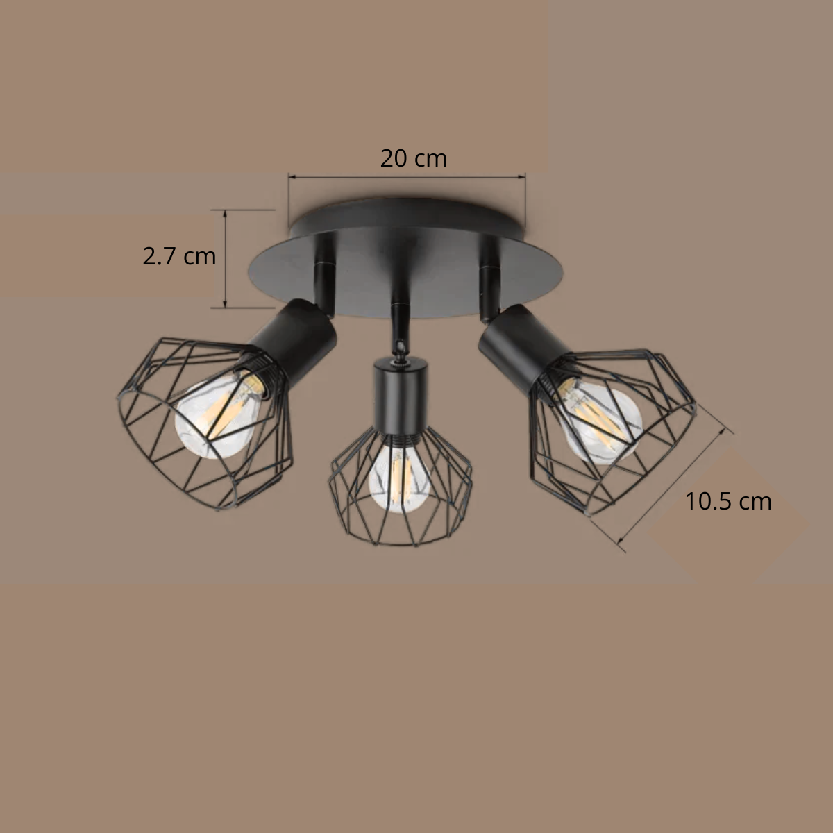 Plafonnier 3 spots - Apexia