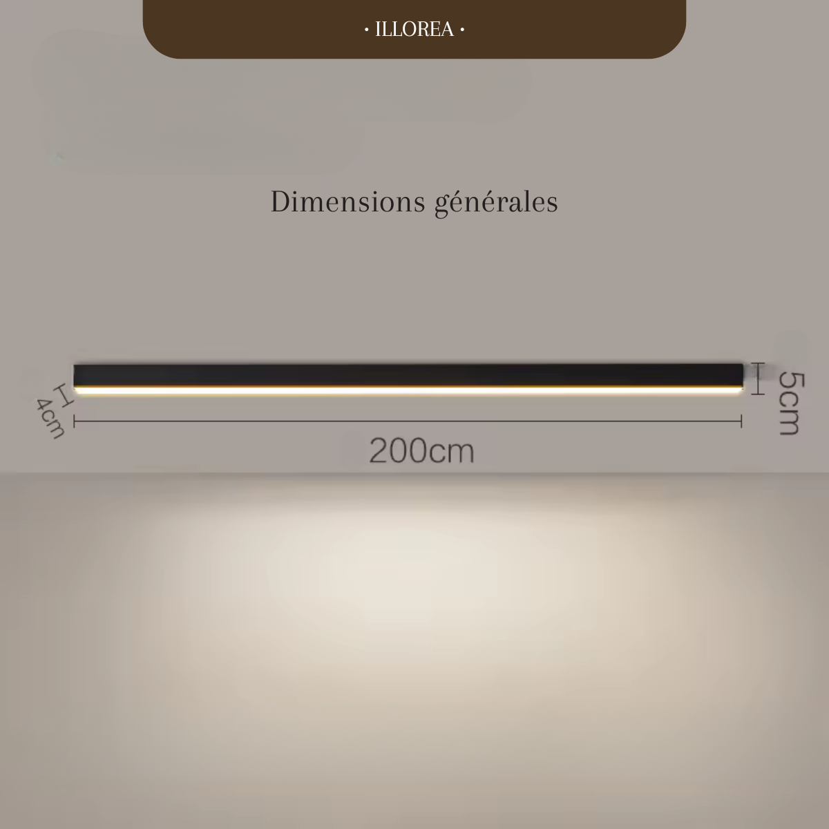 Plafonnier barre LED - Axe