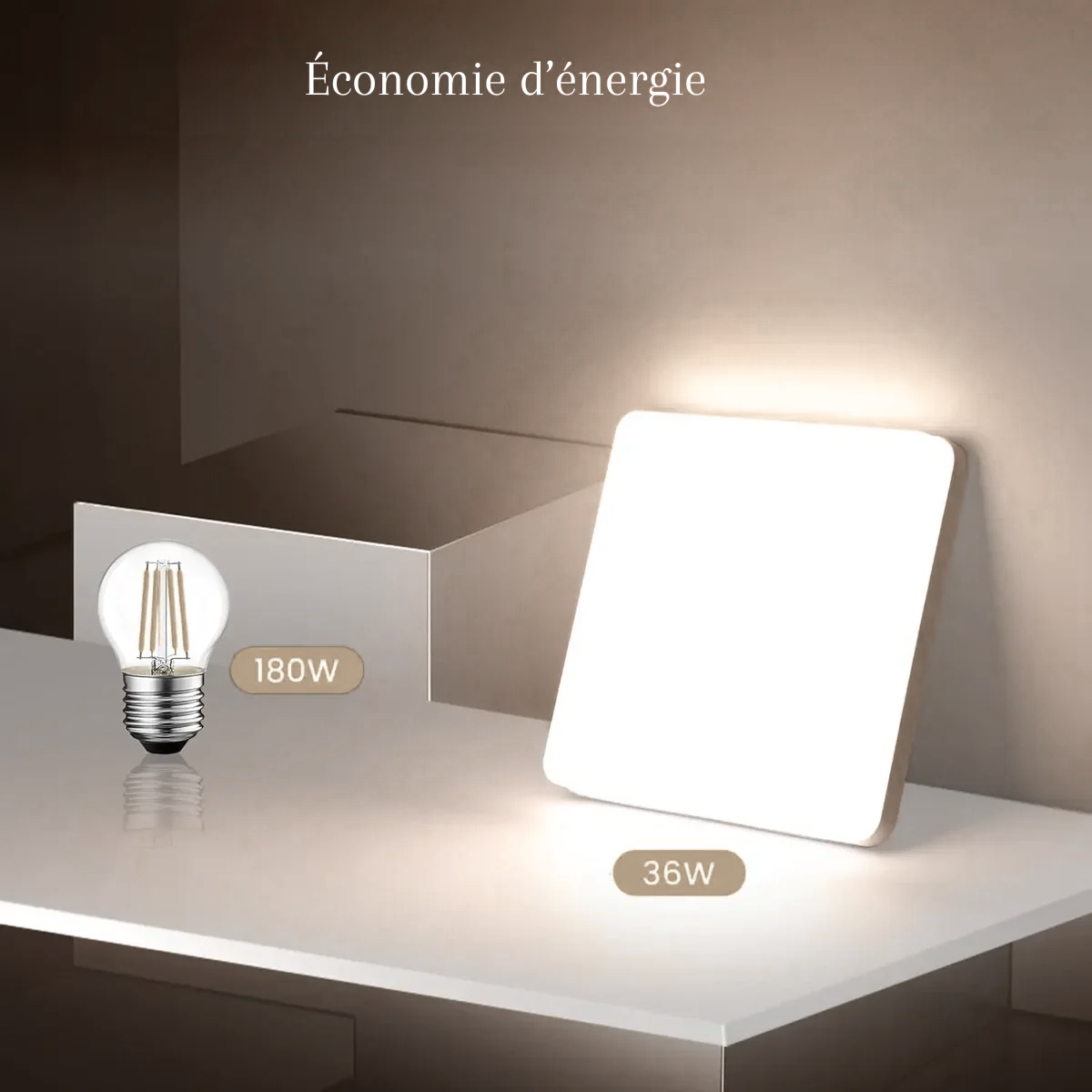 Plafonnier LED carré - Square