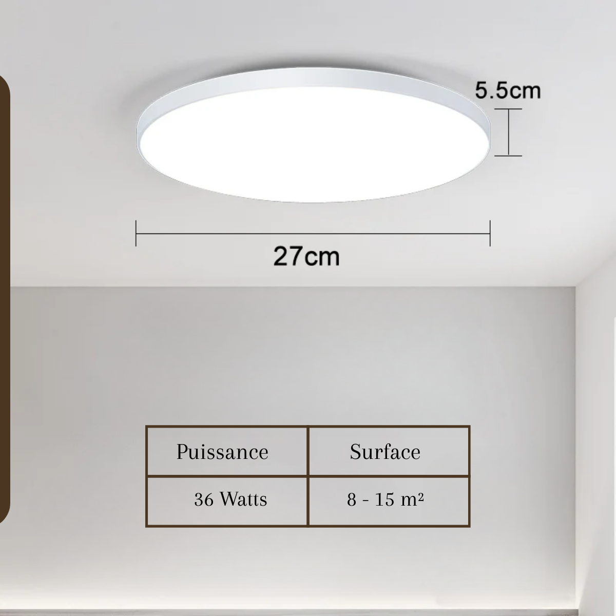 Plafonnier LED rond – Halo