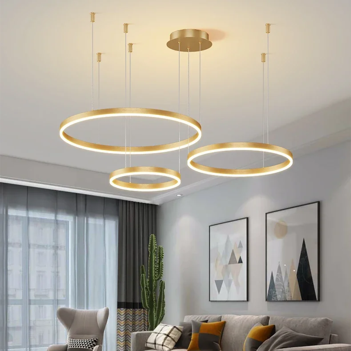 Plafonnier LED rond suspendu - Vantage