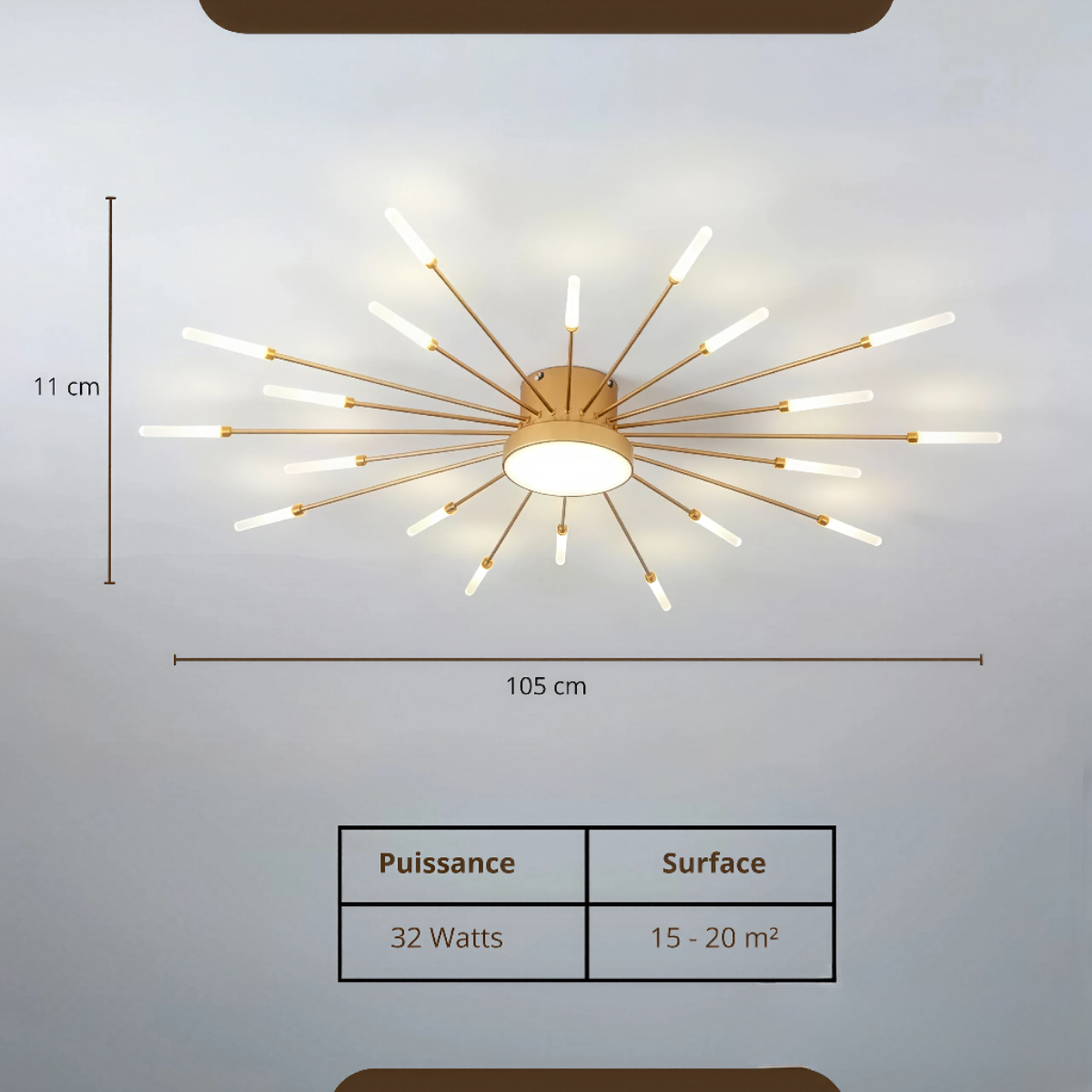 Plafonnier moderne salon - Solara