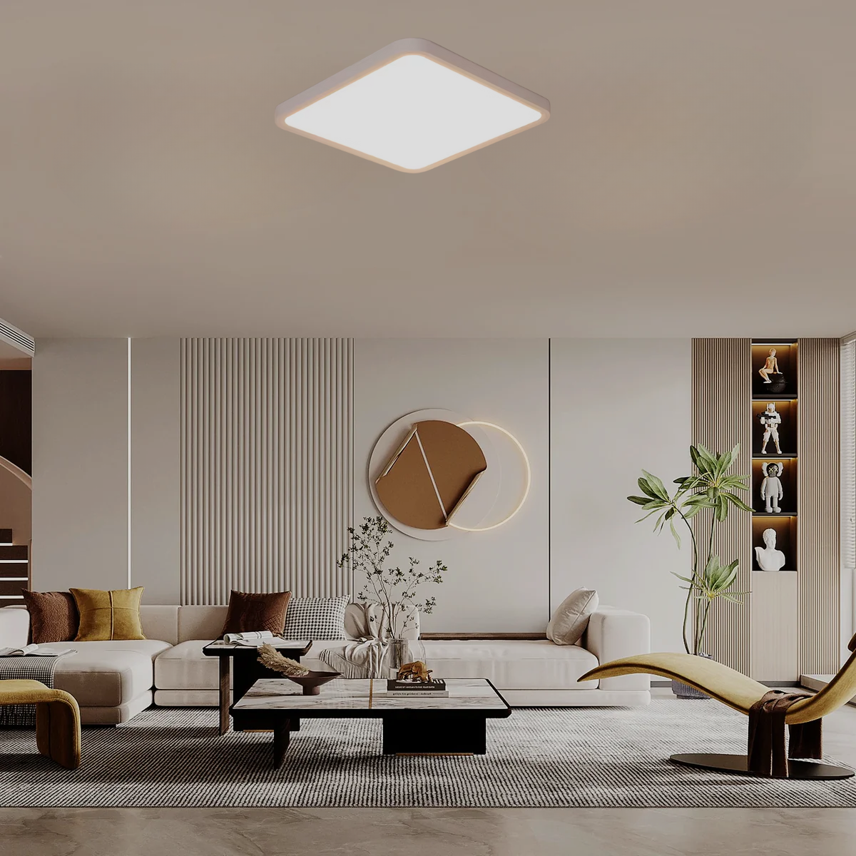 Plafonnier led carré 40x40 - Apex