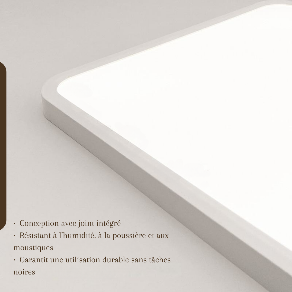 Plafonnier led carré 40x40 - Apex
