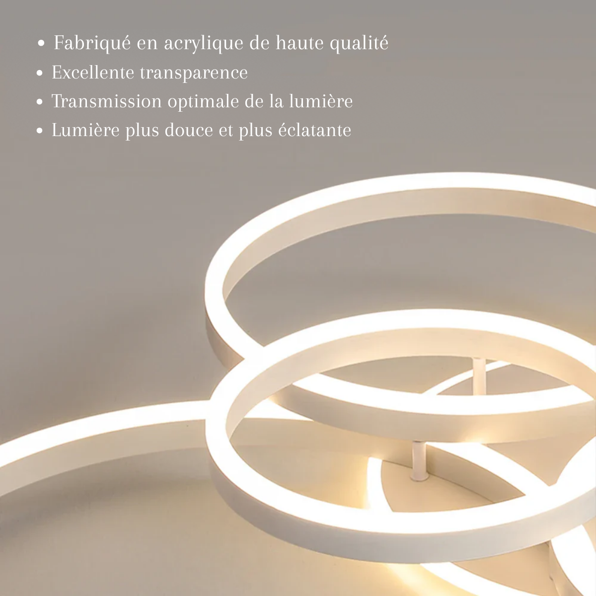 Plafonnier salon moderne LED - Polaris