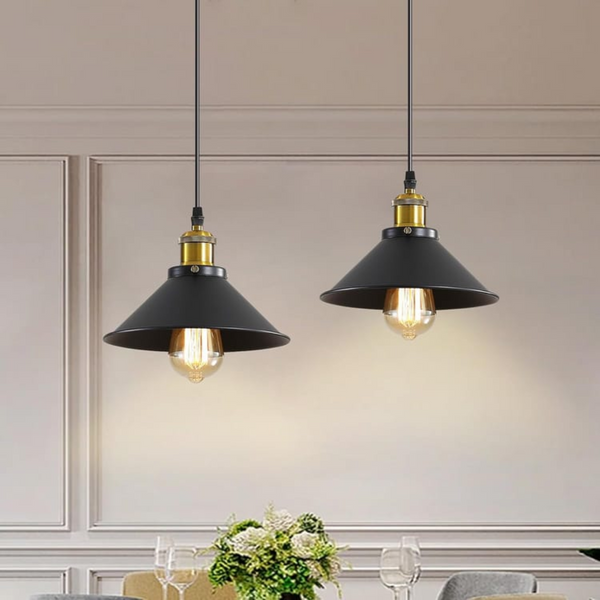 Plafonnier suspendu style industriel - Aureus