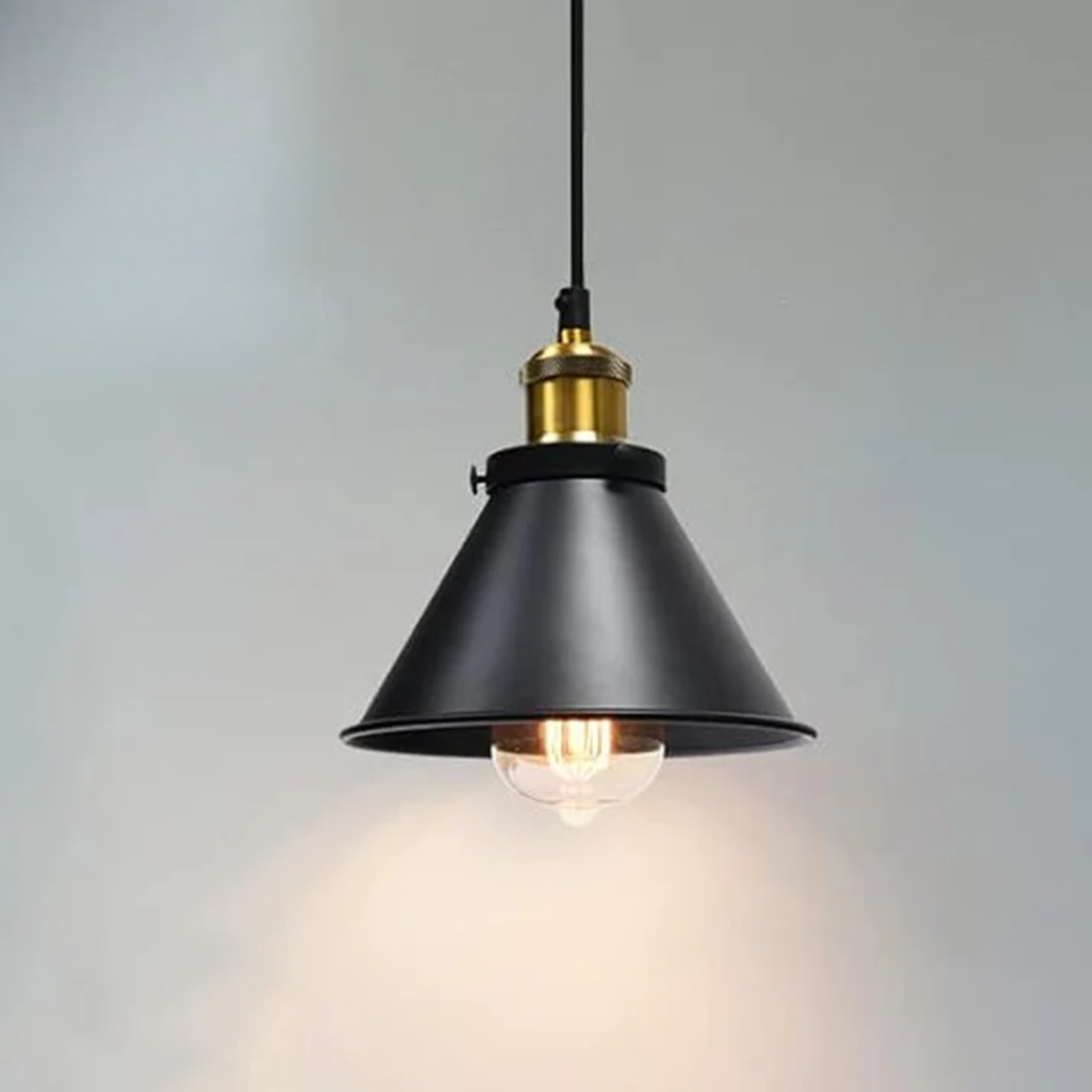 Plafonnier suspendu style industriel - Aureus