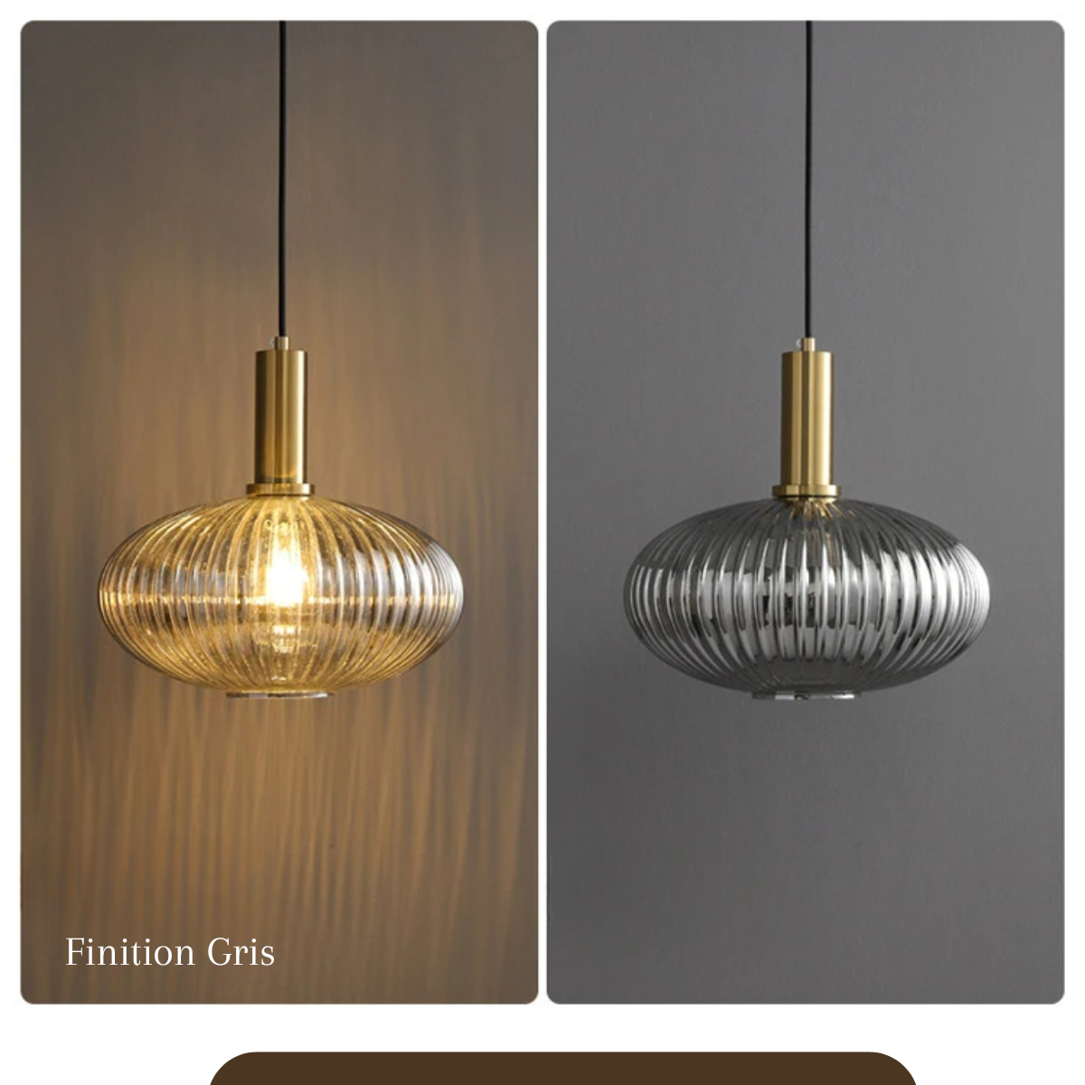 Plafonnier verre vintage - Ethereal