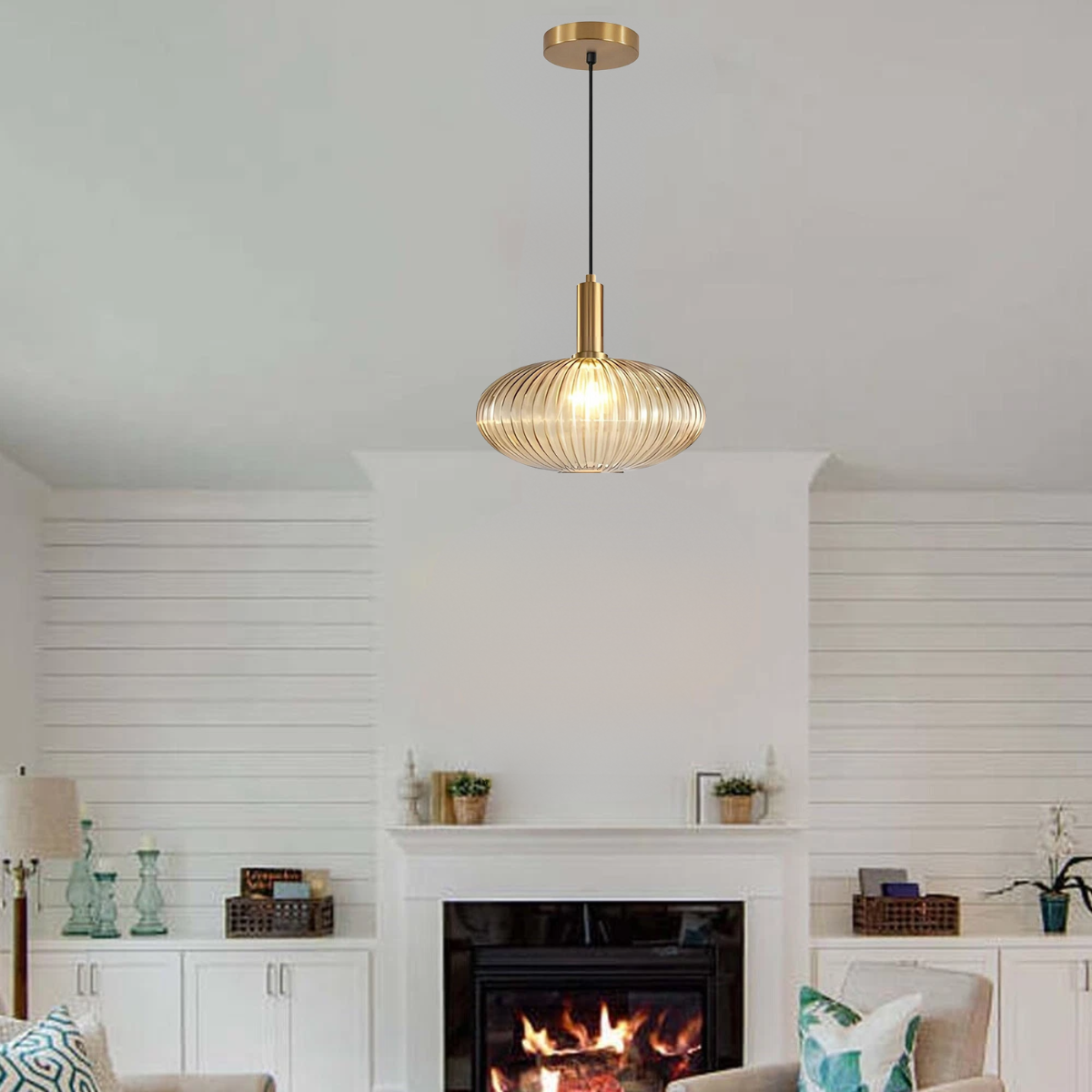 Plafonnier verre vintage - Ethereal