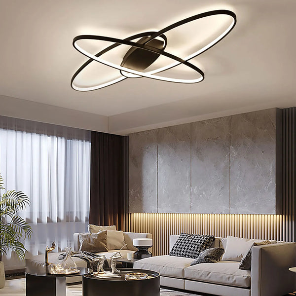 Plafonnier luminaire salon design - Ellipse