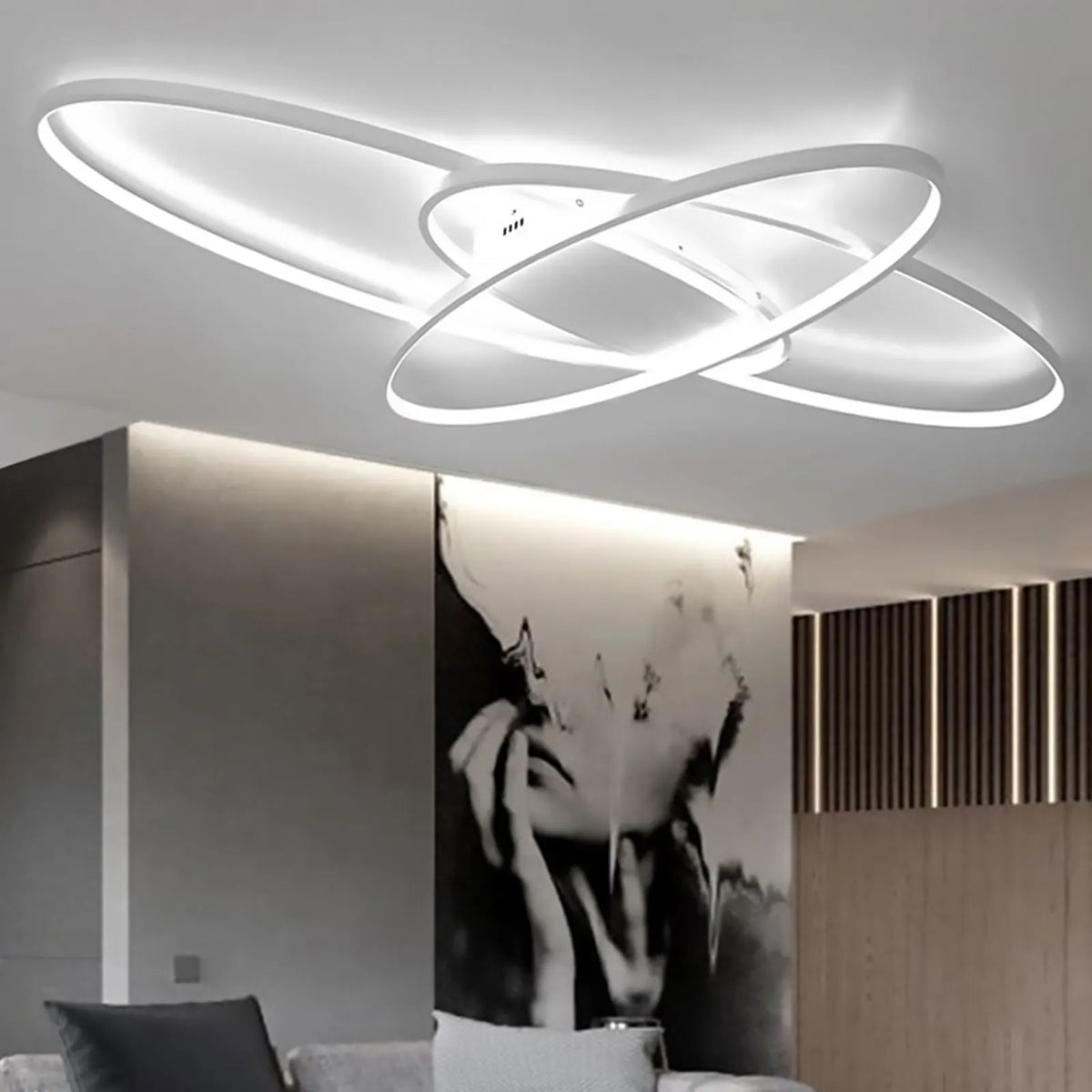 Plafonnier luminaire salon design - Ellipse