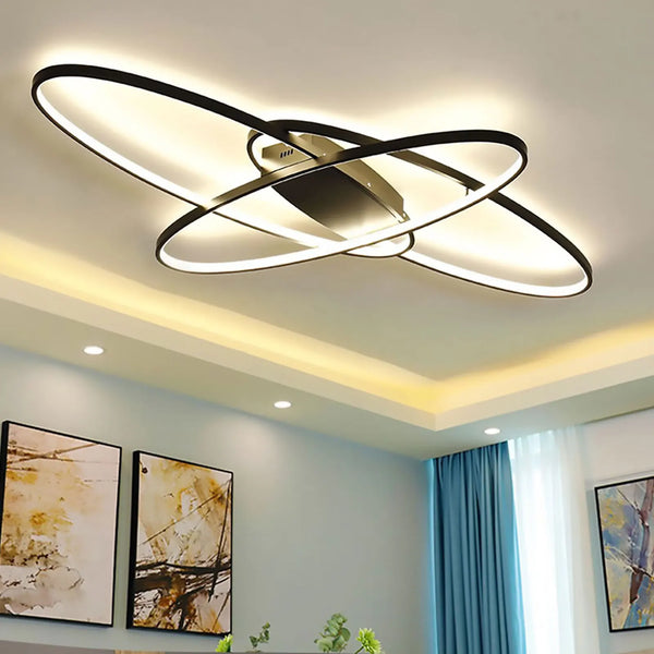 Plafonnier luminaire salon design - Ellipse