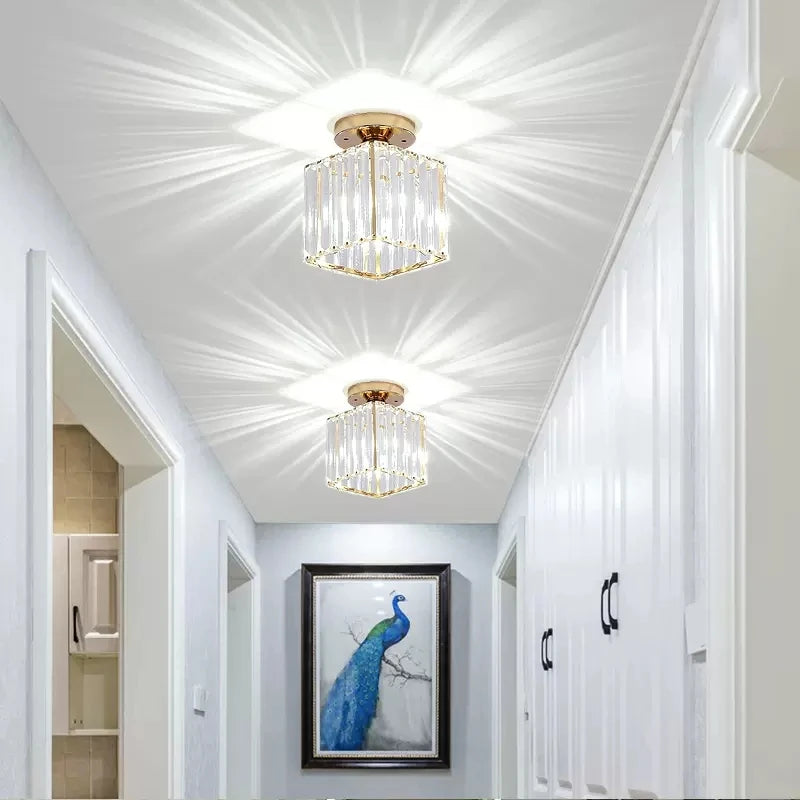 Plafonnier verre vintage en cristal - Crystal