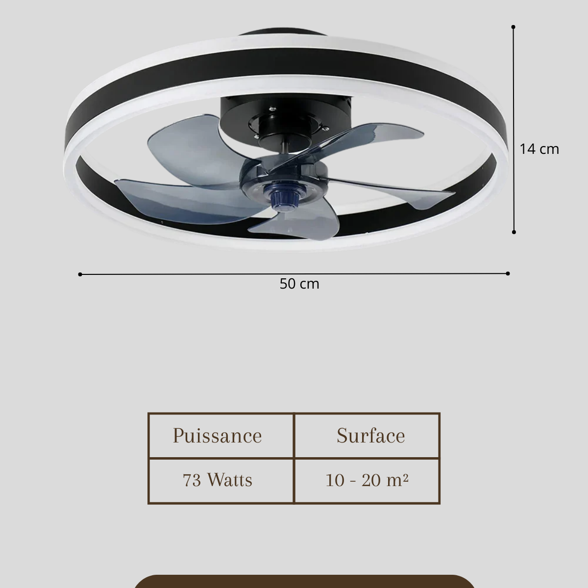 Ventilateur plafonnier silencieux - Aeris