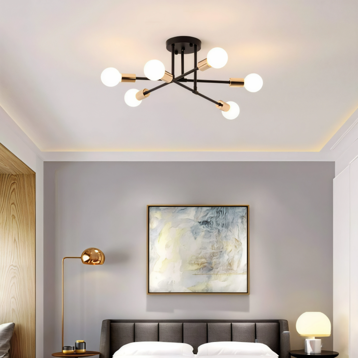 Plafonnier boule verre contemporain - Horizonis