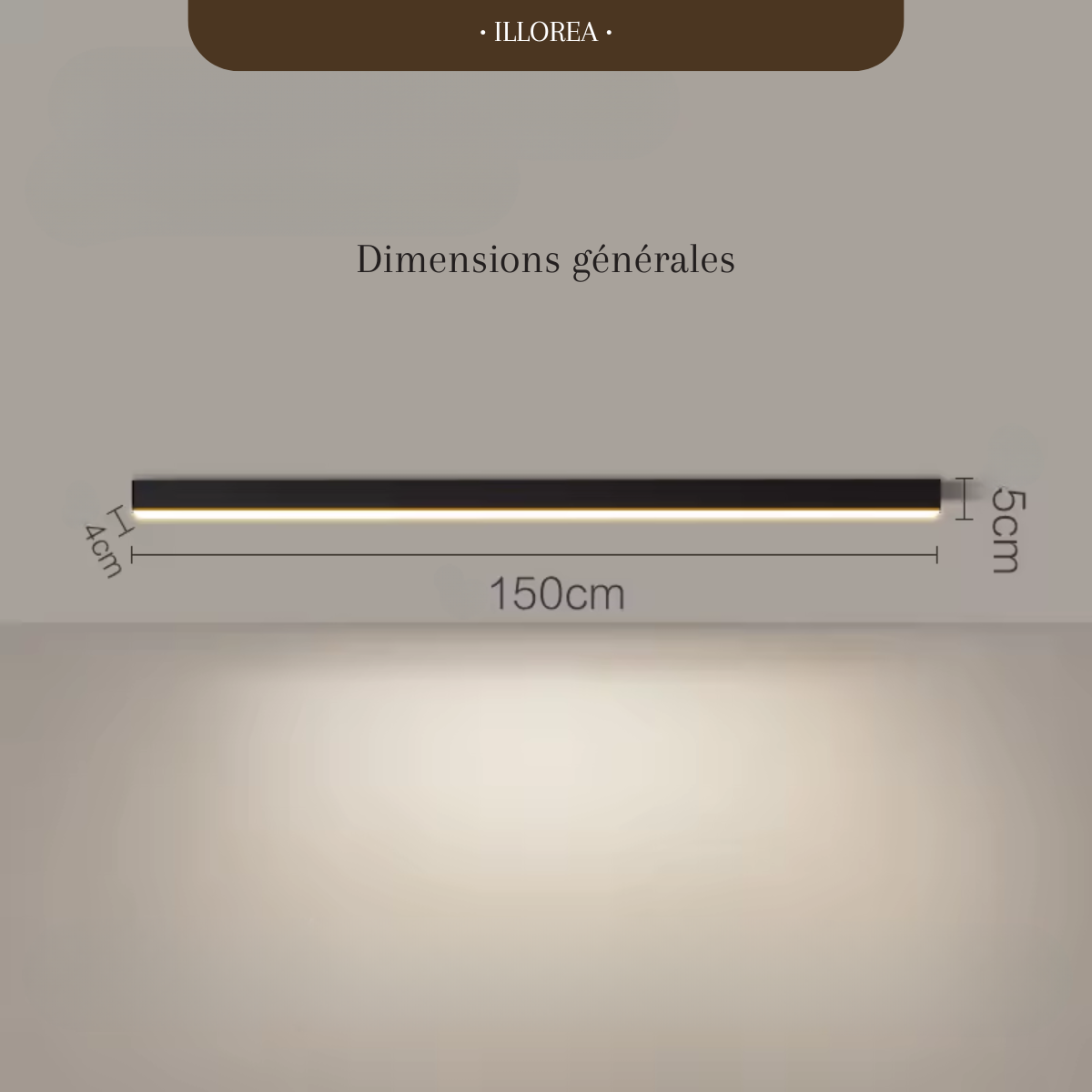 Plafonnier barre LED - Axe