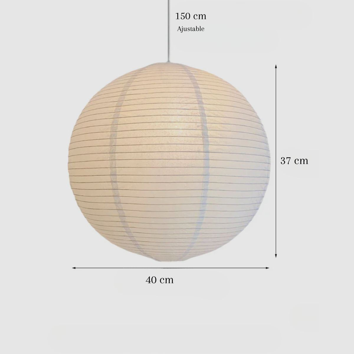 Plafonnier boule papier - Globe