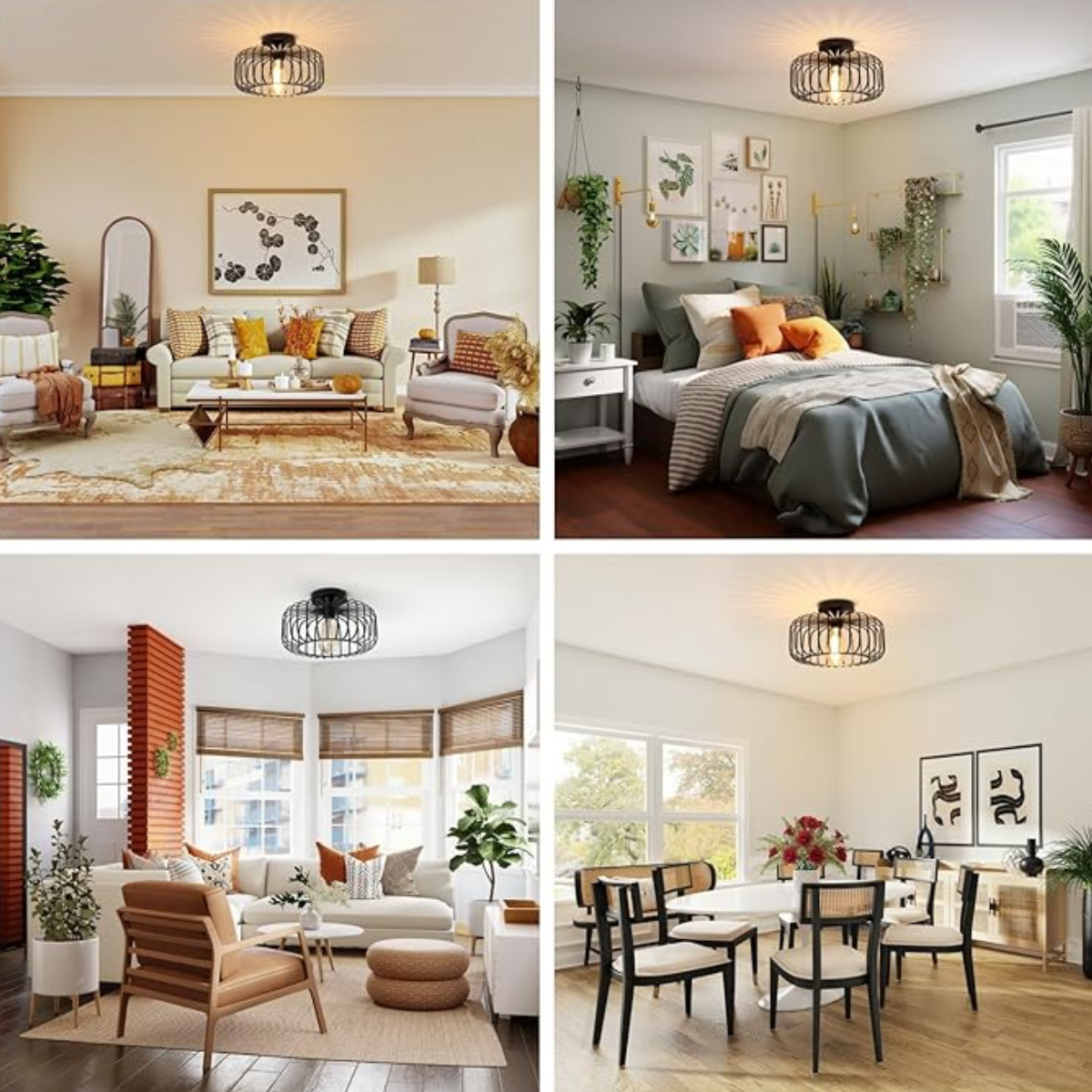 Plafonnier industriel cage - Obscurea