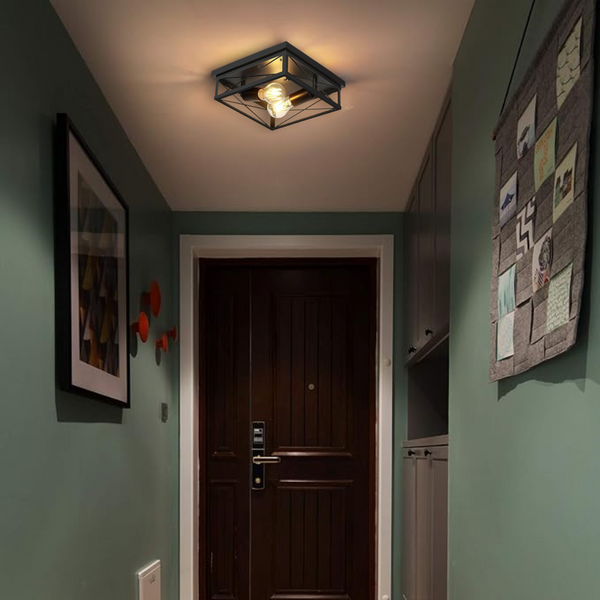 Plafonnier industriel carré - Aurion