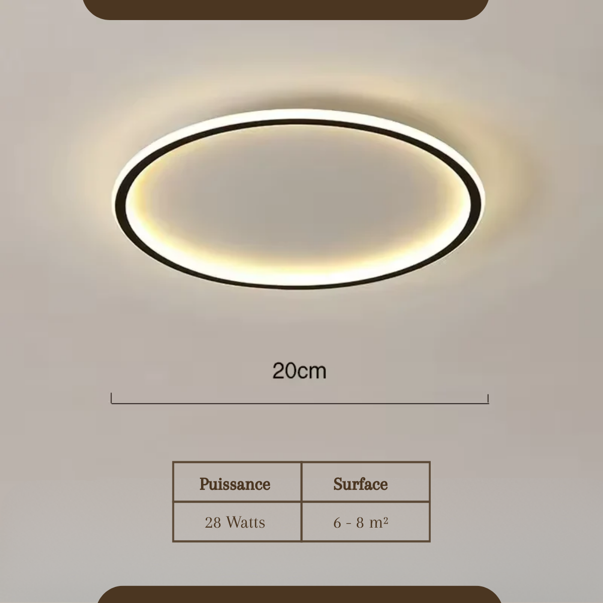 Plafonnier cercle LED - Prestige