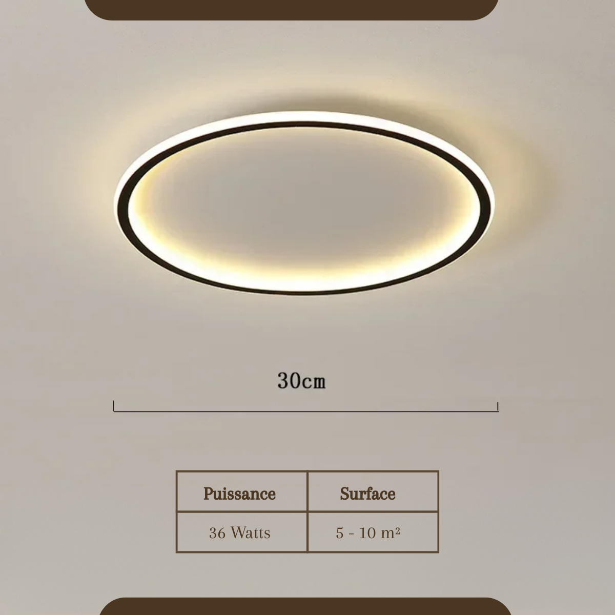 Plafonnier cercle LED - Prestige