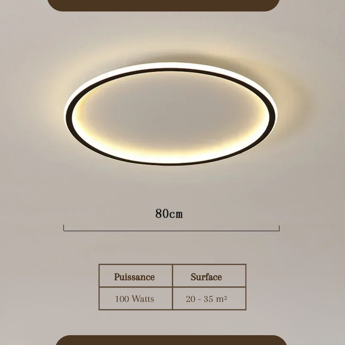 Plafonnier cercle LED - Prestige