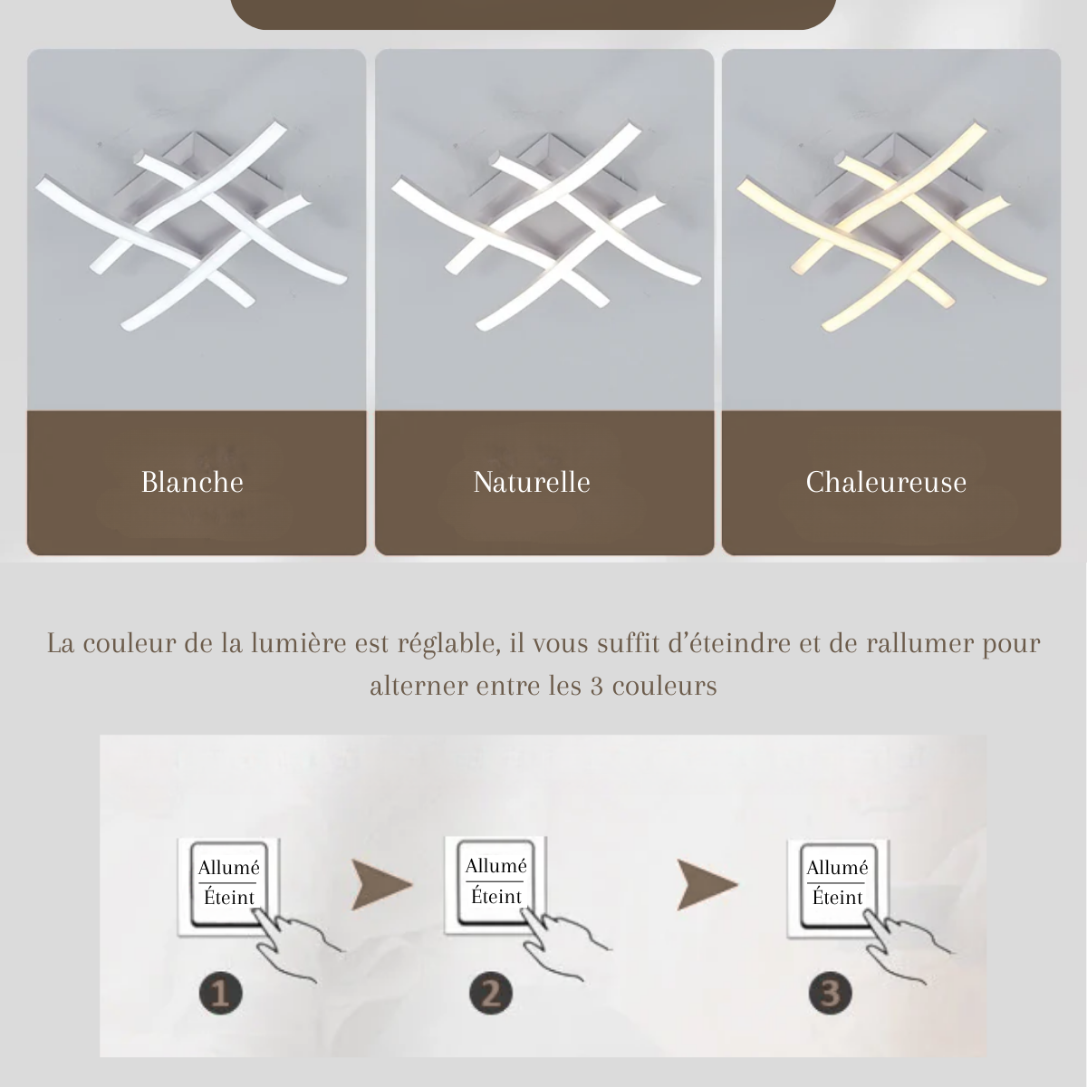 Plafonnier LED moderne design - Illume