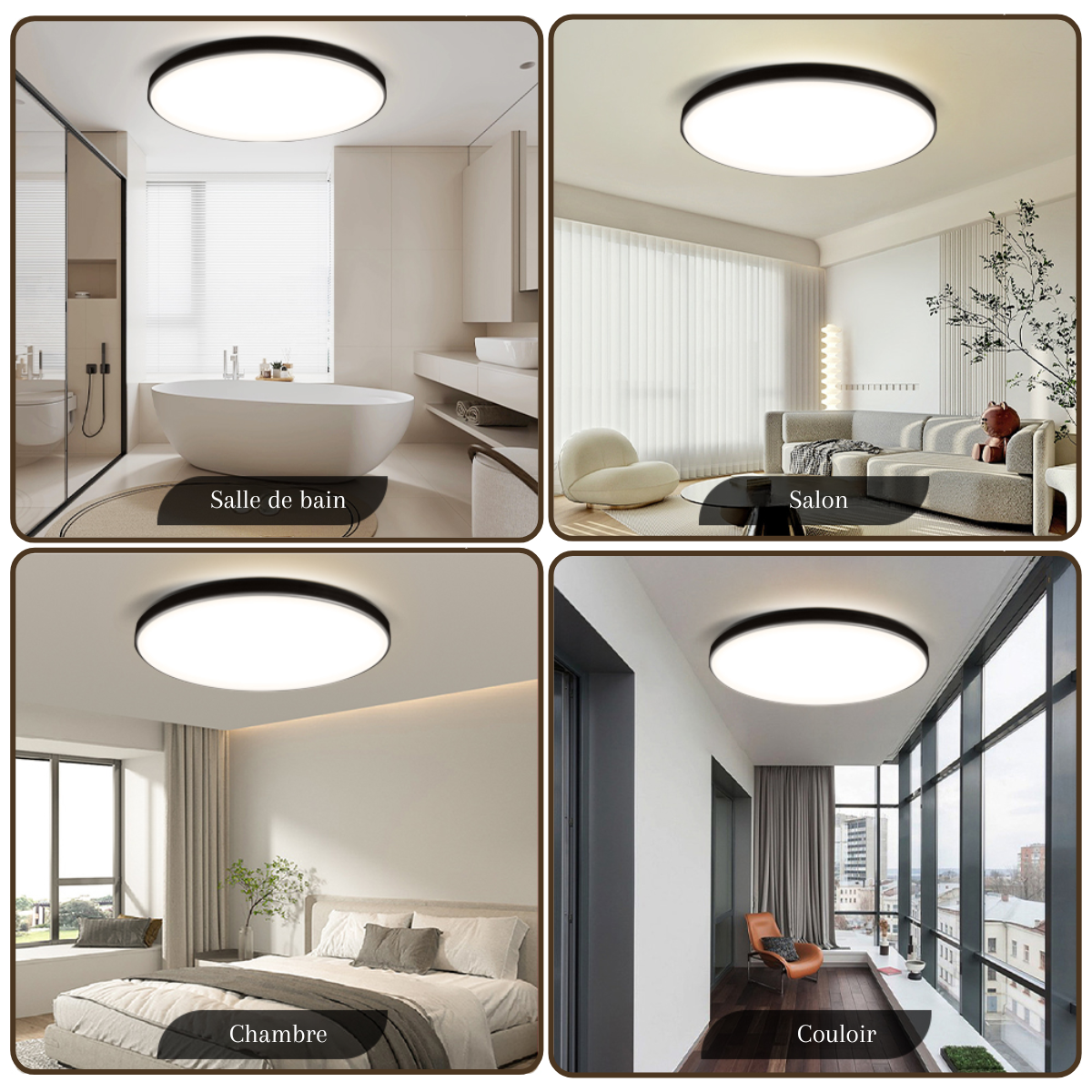 Plafonnier LED rond – Halo