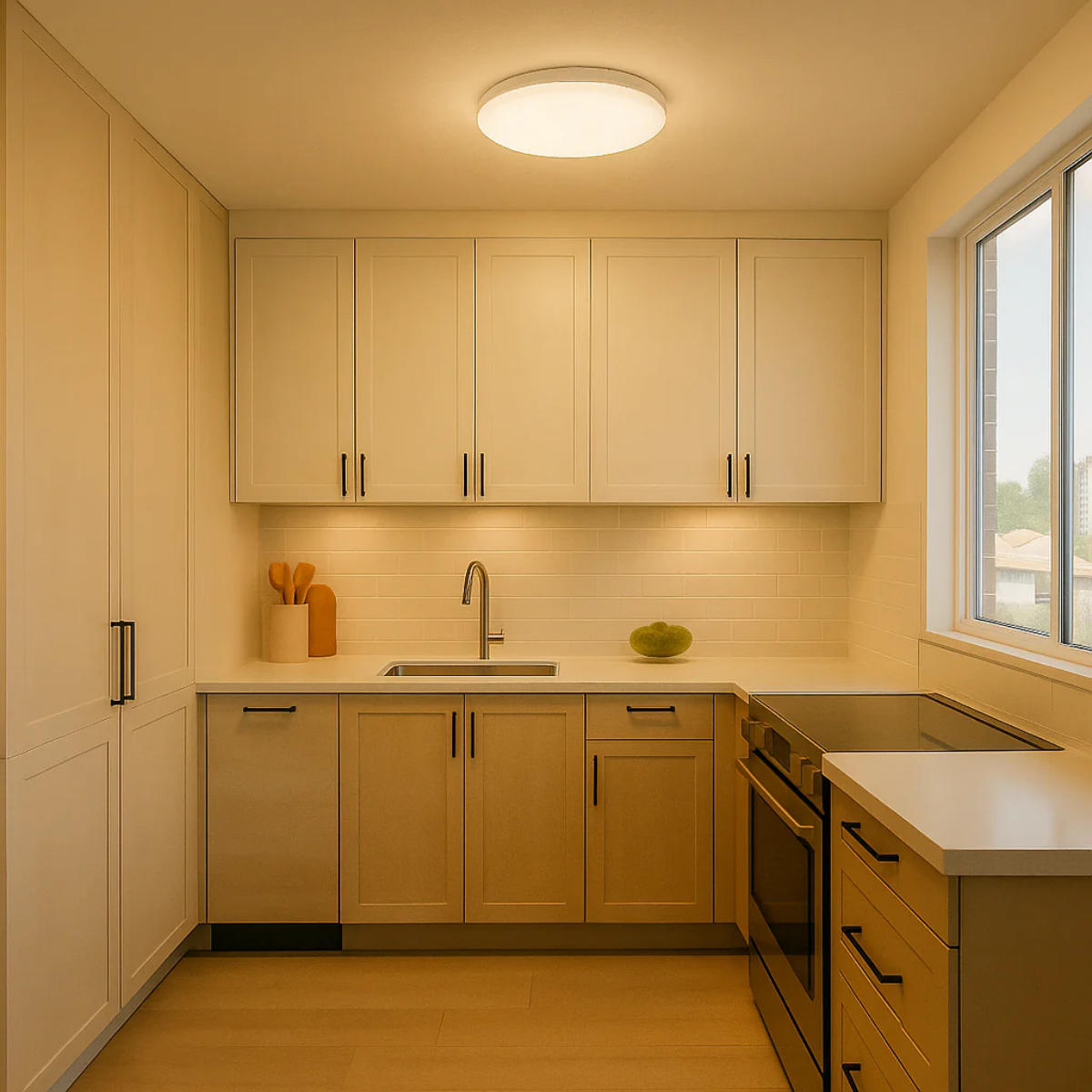 Plafonnier led rond blanc - Zenith