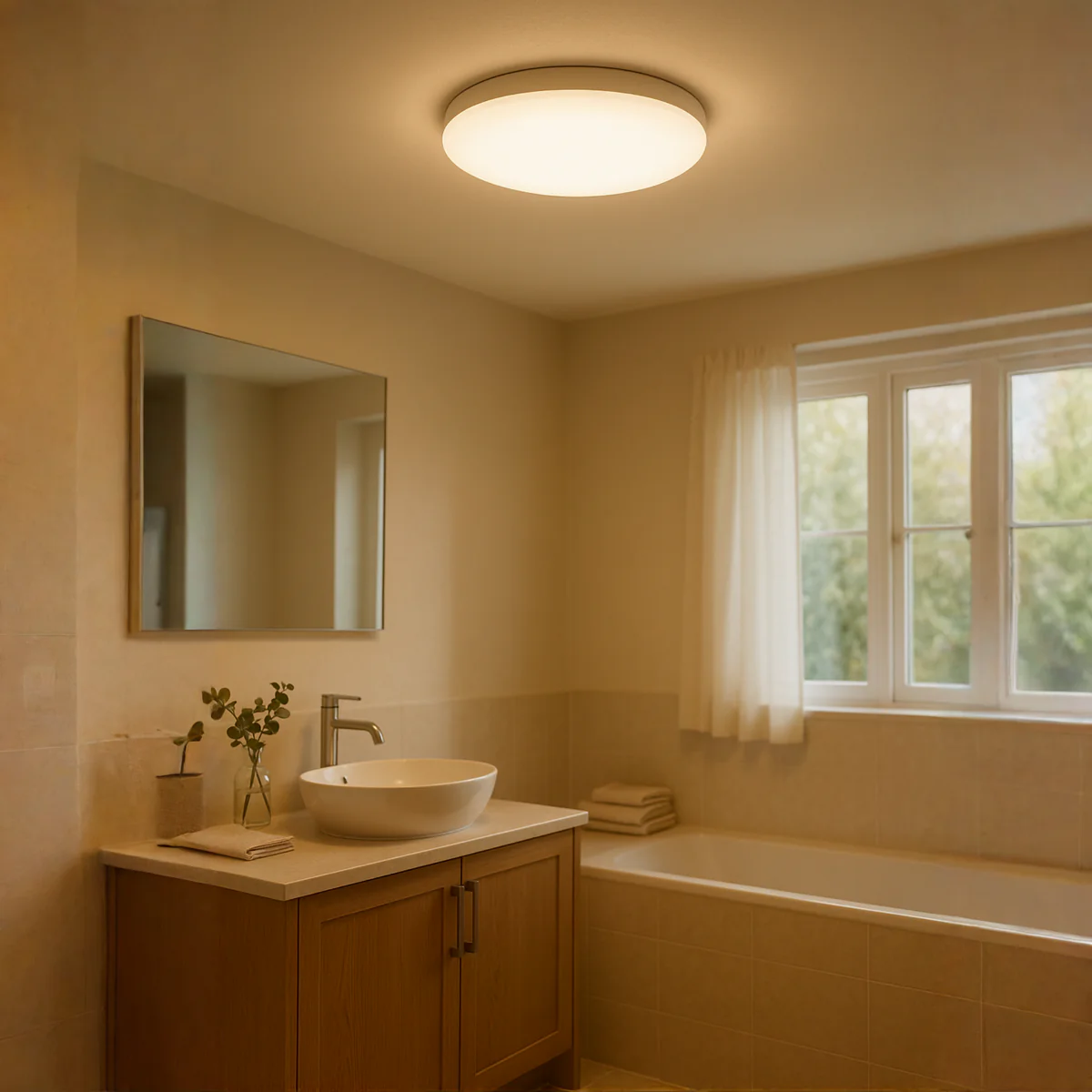 Plafonnier led rond blanc - Zenith