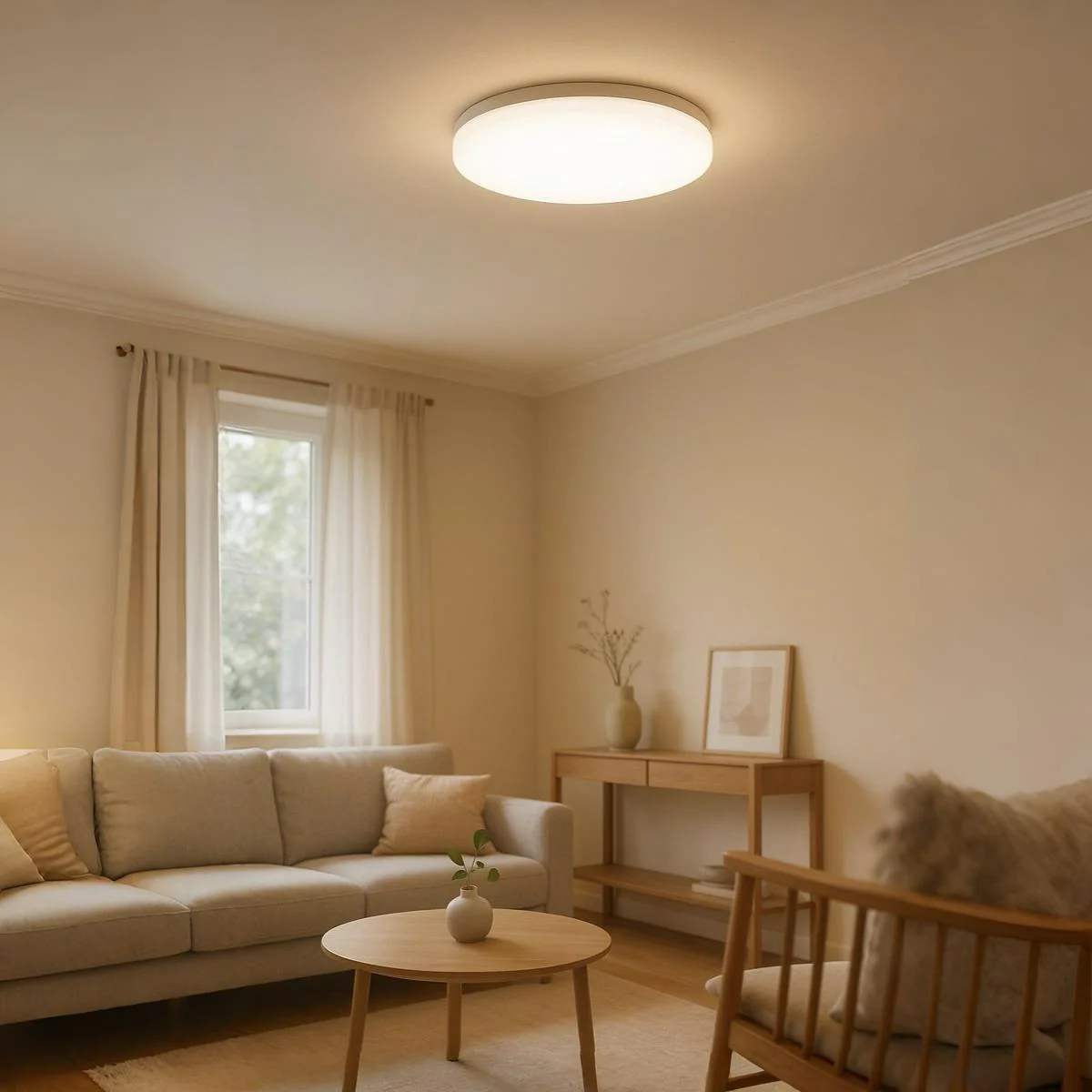 Plafonnier led rond blanc - Zenith