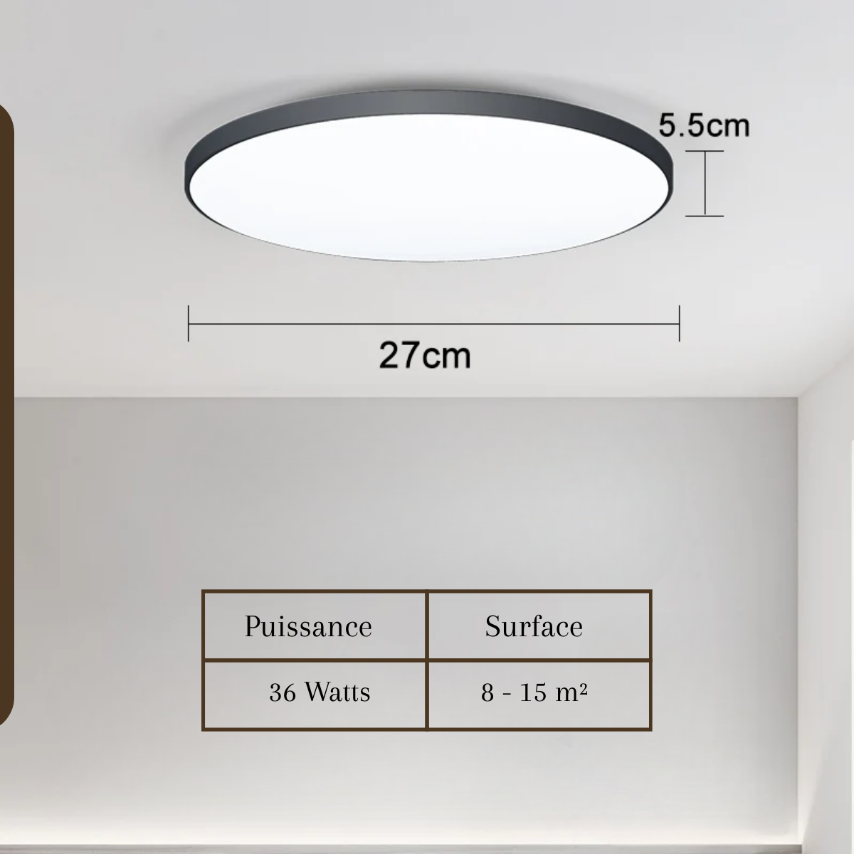 Plafonnier LED rond – Halo