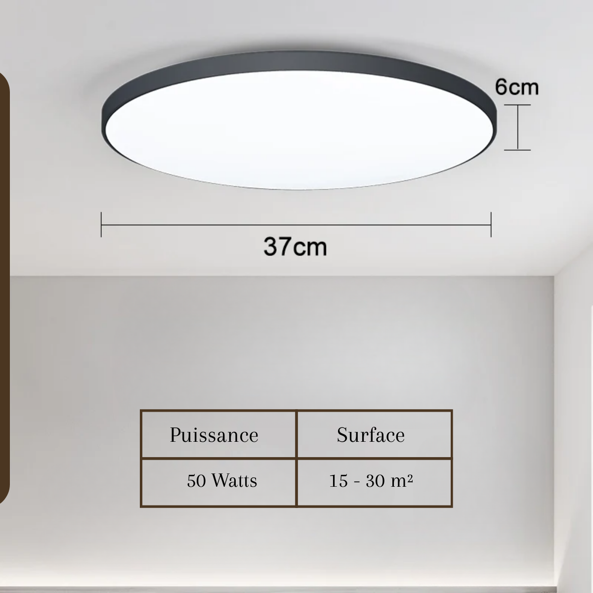 Plafonnier LED rond – Halo