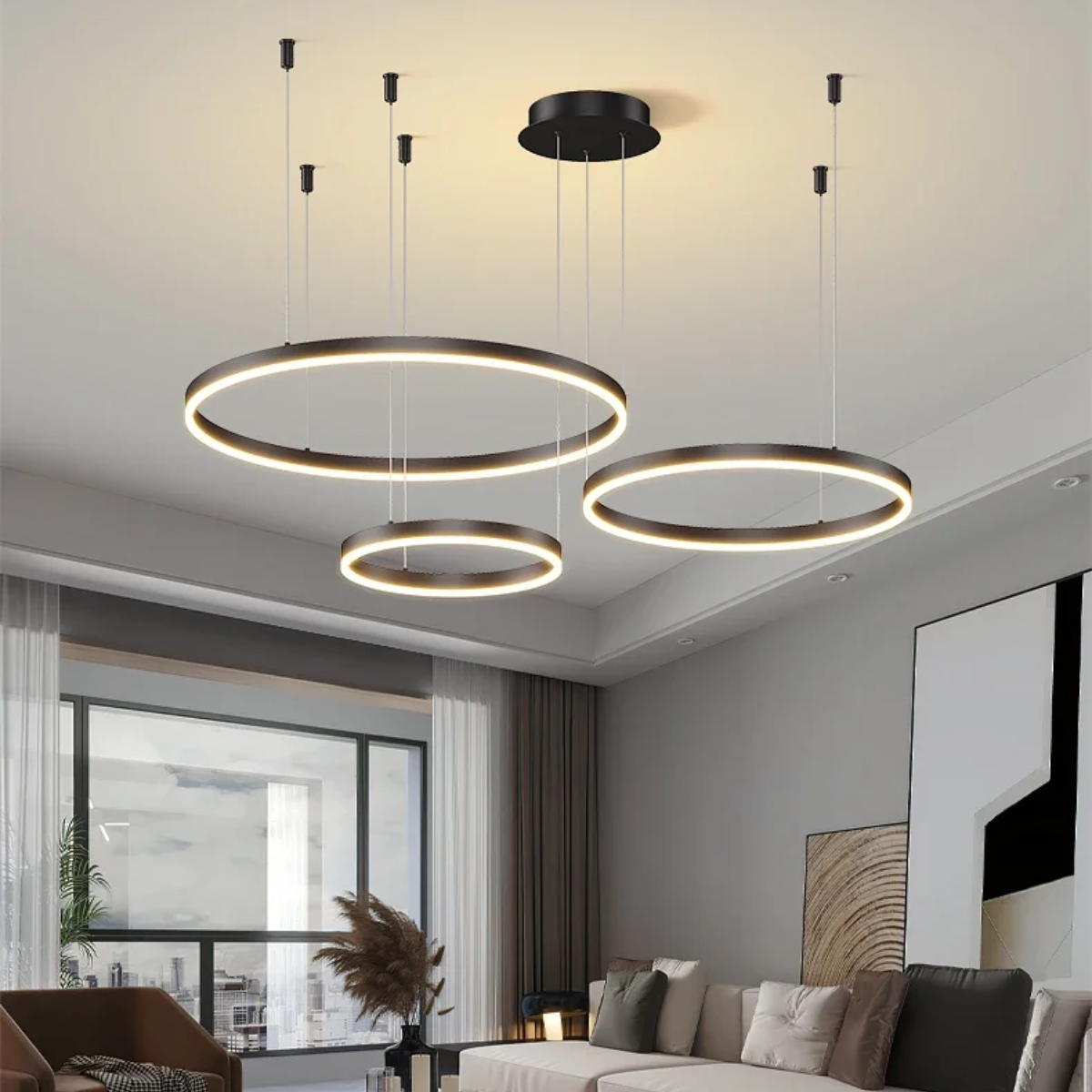 Plafonnier LED rond suspendu - Vantage