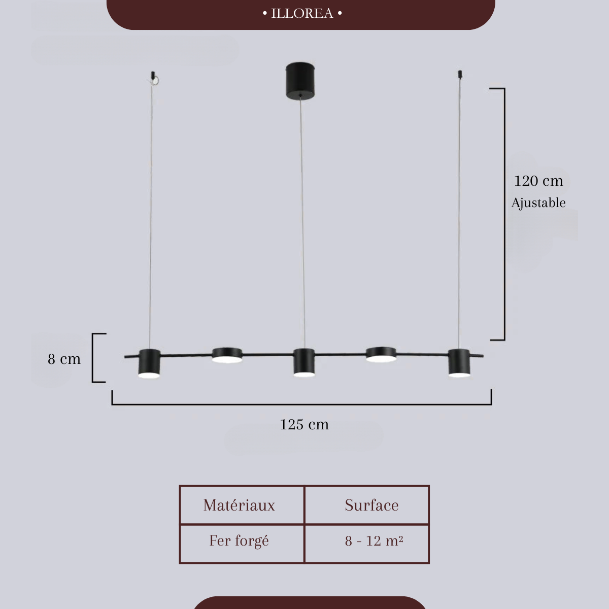 Plafonnier led suspendu - Lumiscope