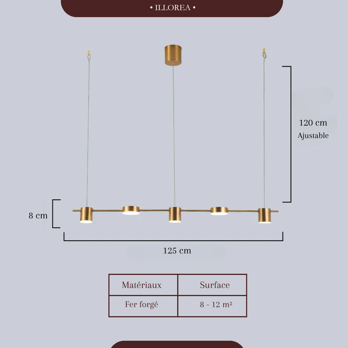 Plafonnier led suspendu - Lumiscope