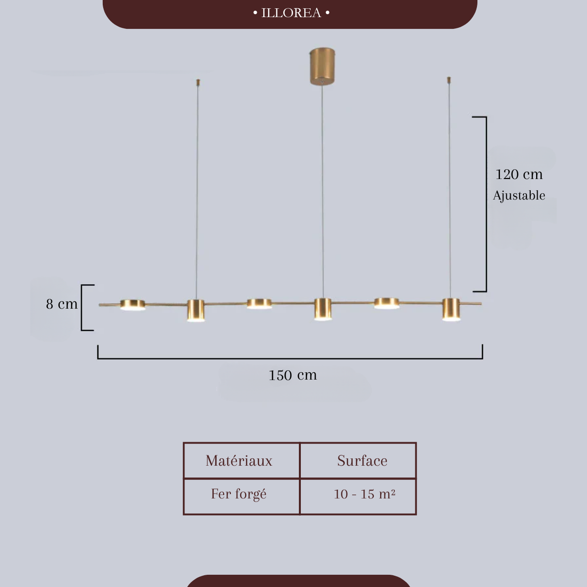 Plafonnier led suspendu - Lumiscope