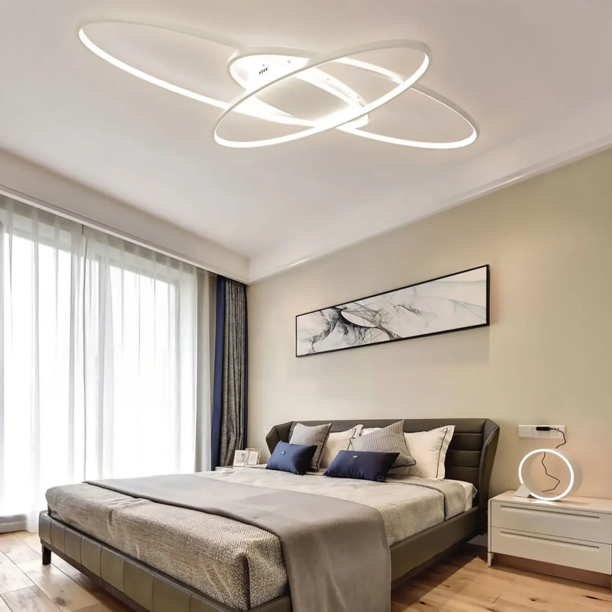 Plafonnier luminaire salon design - Ellipse