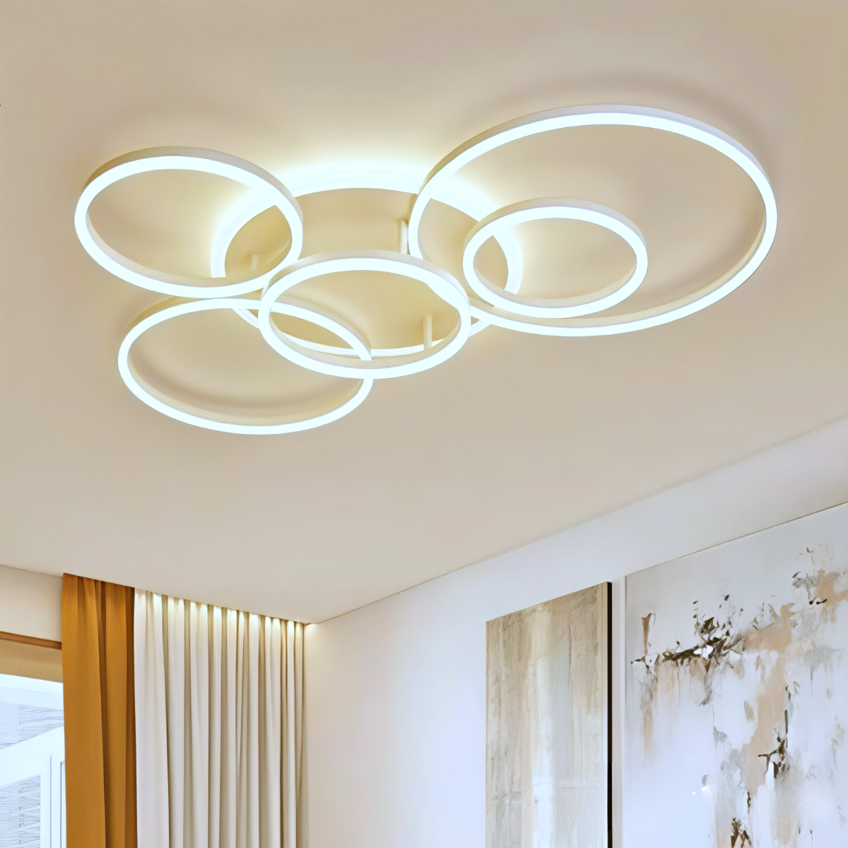 Plafonnier salon moderne LED - Polaris