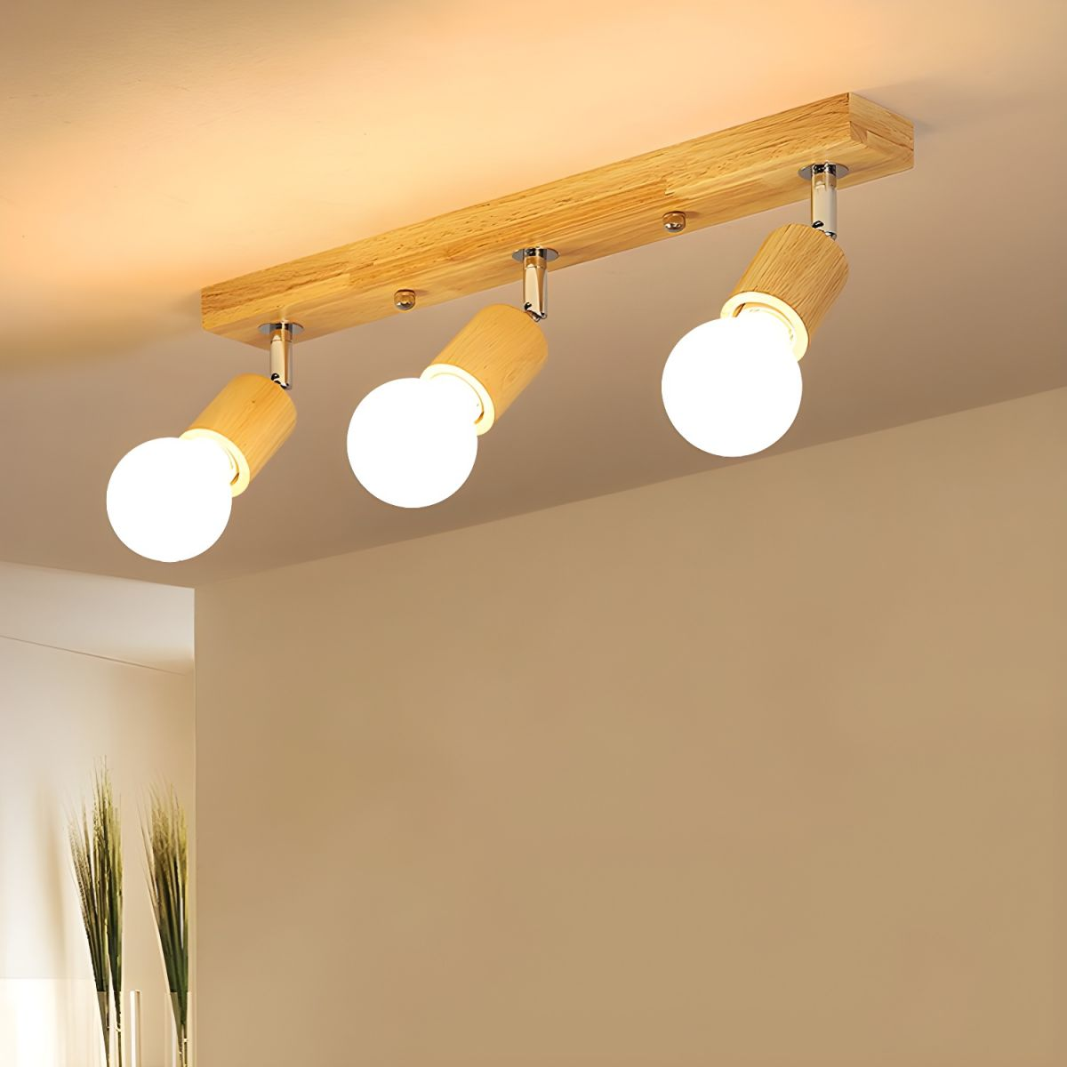 Plafonnier spot en bois - Sylvara