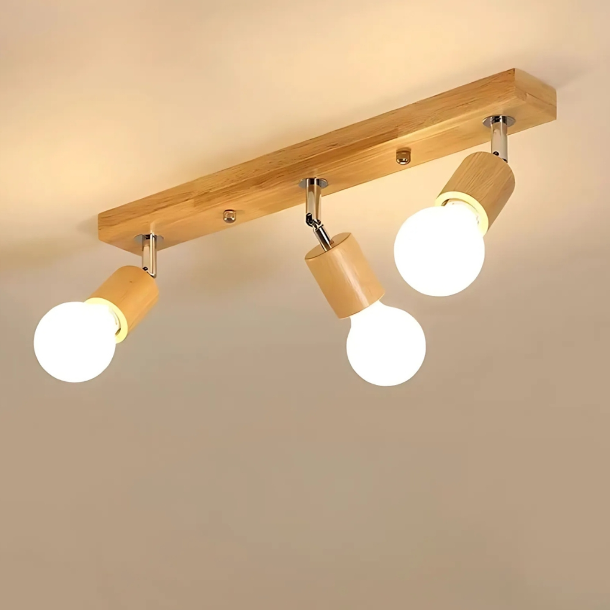 Plafonnier spot en bois - Sylvara