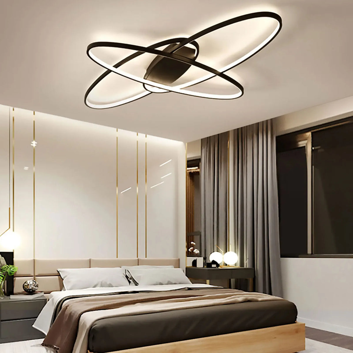 Plafonnier luminaire salon design - Ellipse