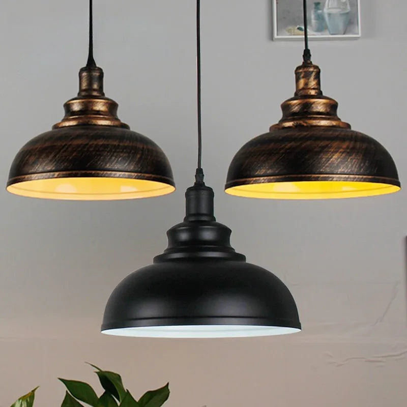 Suspension industrielle vintage - Lumoraine