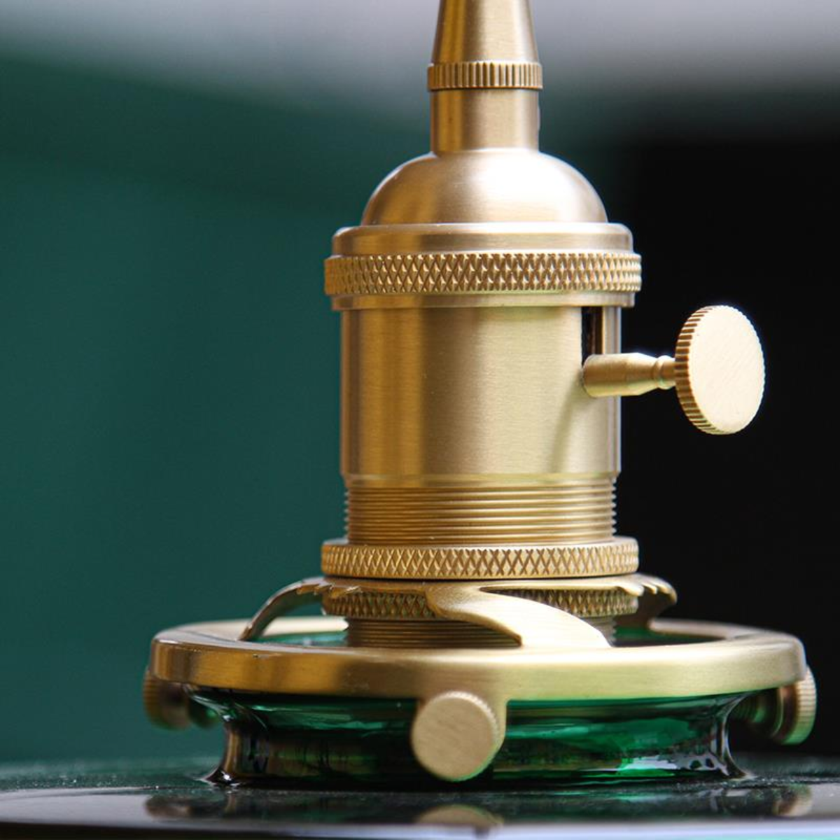 Suspension japonaise vintage en laiton et verre - Aurelia