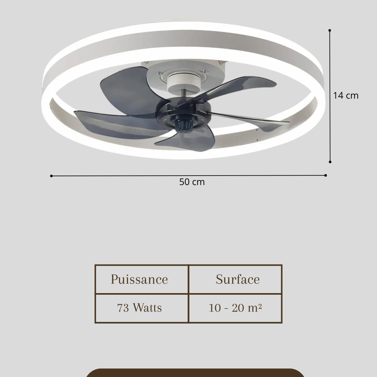 Ventilateur plafonnier silencieux - Aeris