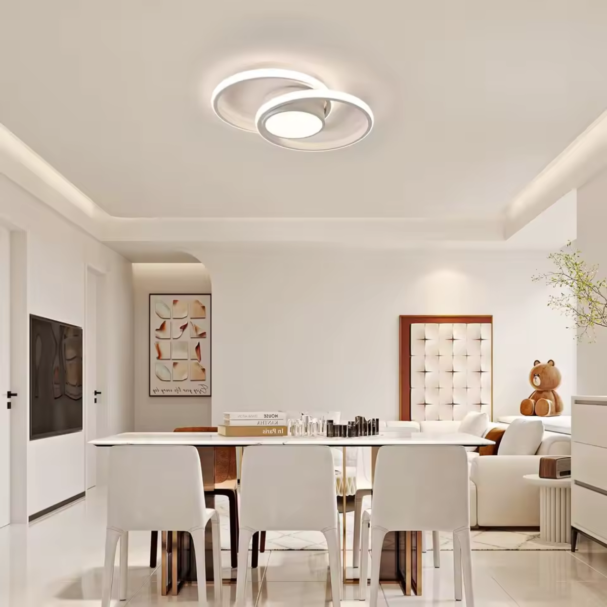 Plafonnier blanc moderne - Ivory